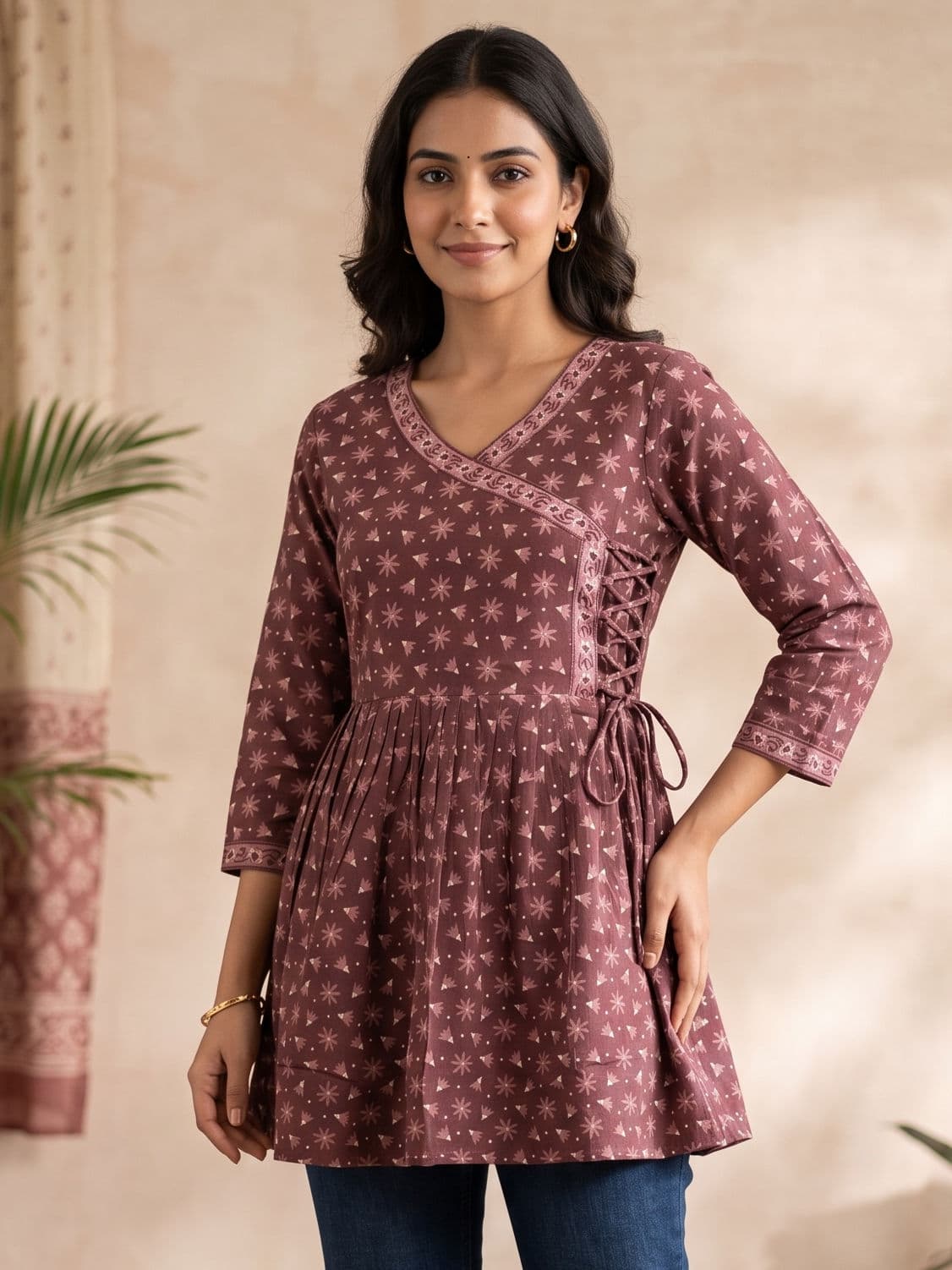 Daisy Print Shrt Kurti