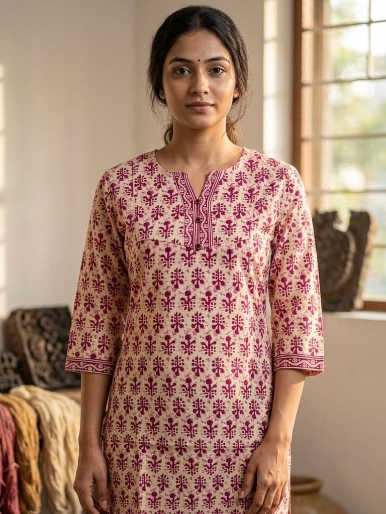 Fresh floweral printed kurti — Rani