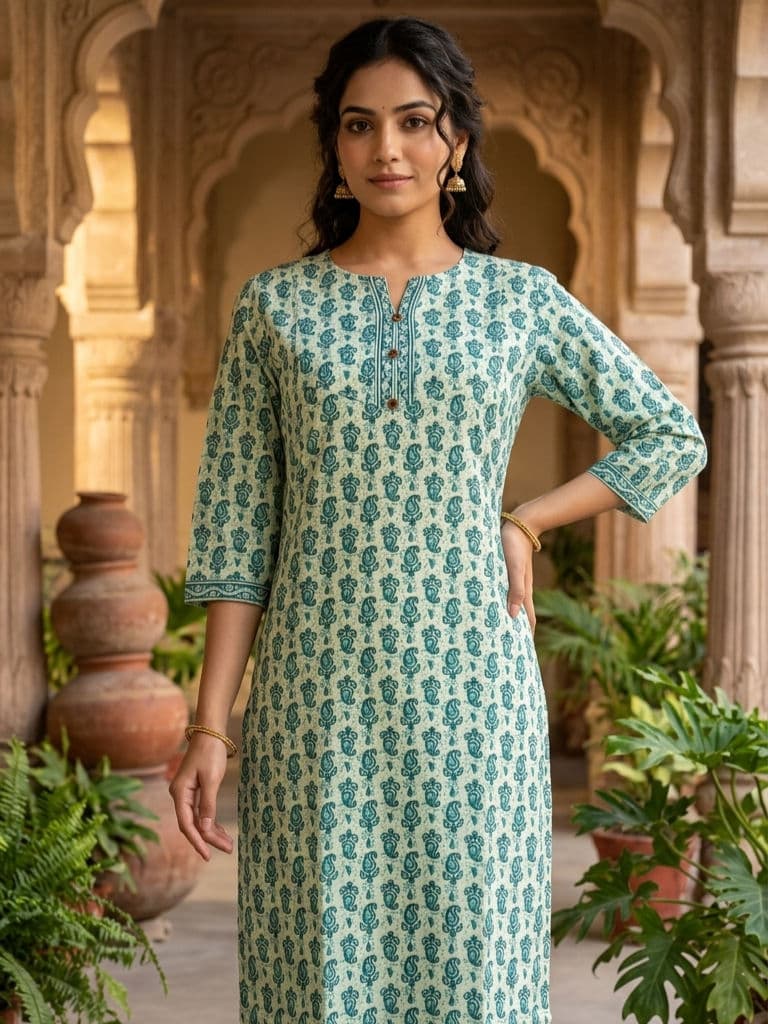 Motif printed elegant kurti