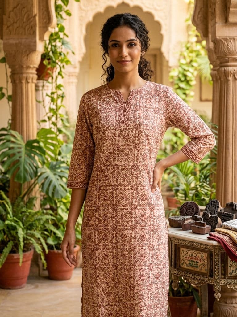 Ethnic printed kurti